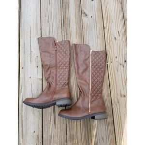 Quilted Riding Boots